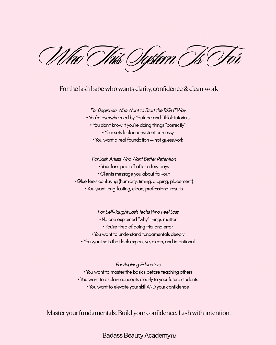 The Lash Fluency System™ Beginner Fundamentals Digital Bundle