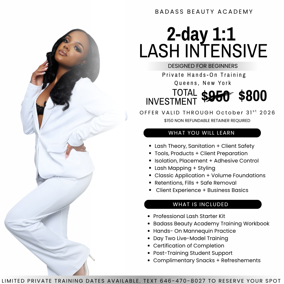 Badass Beauty Academy | 1:1 2 Day Lash Intensive